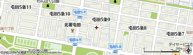 屯田第2すずらん公園周辺の地図