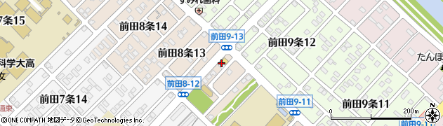 札幌市役所子ども未来局　子ども育成部前田中央小ミニ児童会館周辺の地図