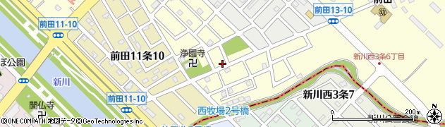 北海道札幌市手稲区前田１２条周辺の地図