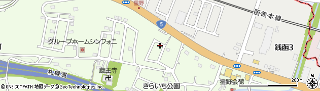 北海道小樽市星野町8周辺の地図