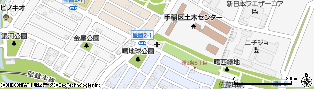 日東石油株式会社　星置給油所周辺の地図