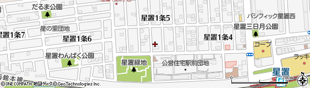 北海道札幌市手稲区星置１条周辺の地図