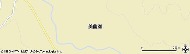 北海道本別町（中川郡）美蘭別周辺の地図