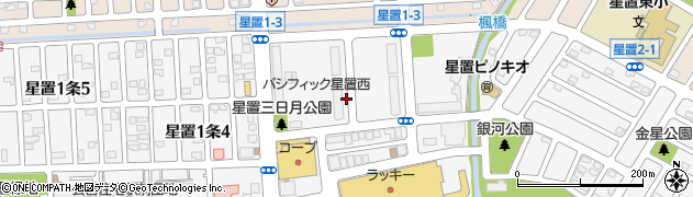 北海道札幌市手稲区星置１条3丁目周辺の地図