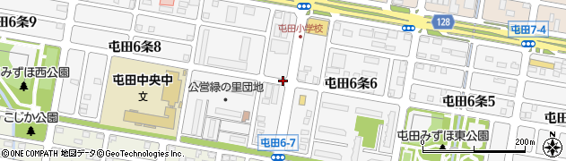 北海道札幌市北区屯田６条周辺の地図