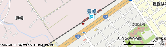 豊幌駅周辺の地図