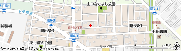 北海道札幌市手稲区曙６条周辺の地図