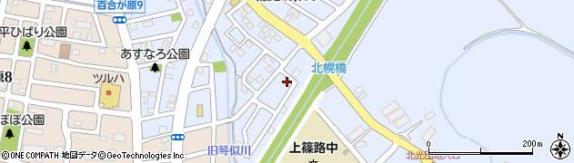 上篠路あゆみ第2公園周辺の地図