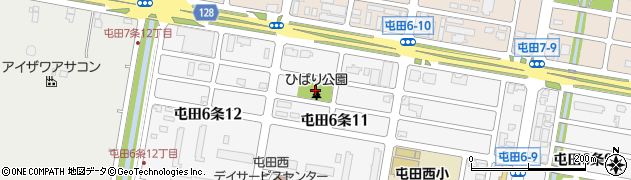 屯田ひばり公園周辺の地図