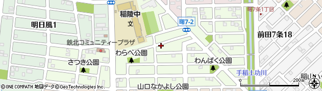 北海道札幌市手稲区曙７条周辺の地図