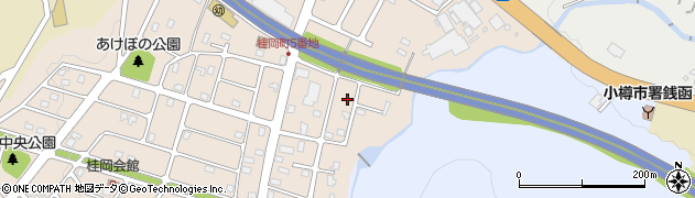 北海道小樽市桂岡町4周辺の地図