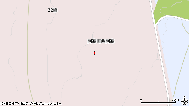 〒085-0243 北海道釧路市阿寒町西阿寒の地図