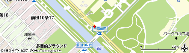 前田森林公園入口周辺の地図