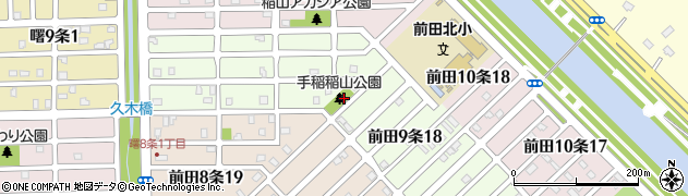 手稲稲山公園周辺の地図
