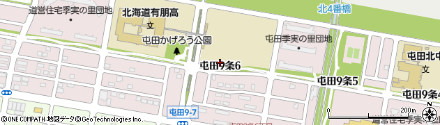 北海道札幌市北区屯田９条周辺の地図
