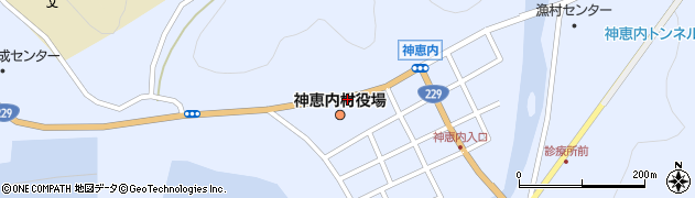 神恵内役場前周辺の地図