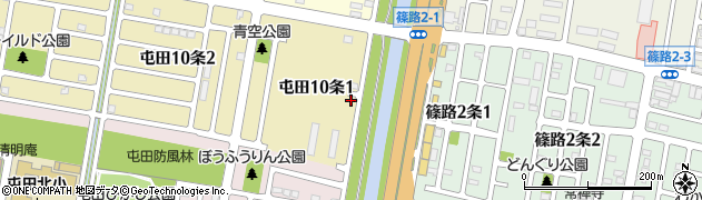 屯田とんび公園周辺の地図