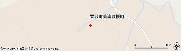 北海道岩見沢市栗沢町美流渡桜町周辺の地図