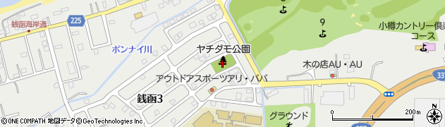 ヤチダモ公園周辺の地図