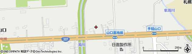北海道札幌市手稲区手稲山口387周辺の地図