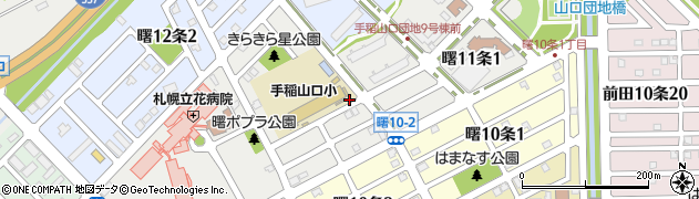 北海道札幌市手稲区曙１１条周辺の地図