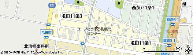 北海道札幌市北区屯田１１条周辺の地図