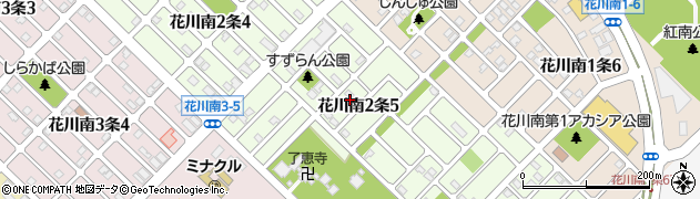 花川南すずらん第二公園周辺の地図