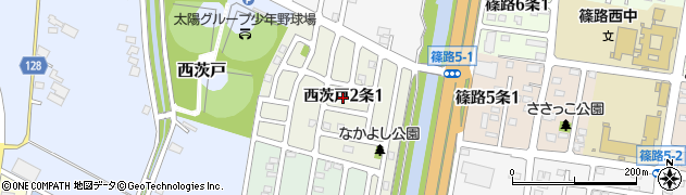 北海道札幌市北区西茨戸２条周辺の地図