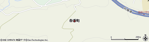 北海道小樽市春香町周辺の地図