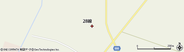 北海道釧路市阿寒町中仁々志別（２８線）周辺の地図