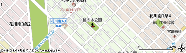 花川南桃の木公園周辺の地図