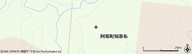 北海道釧路市阿寒町知茶布周辺の地図