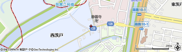 北海道札幌市北区西茨戸20周辺の地図