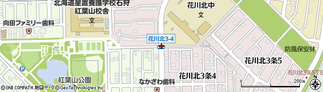 花川北三条４周辺の地図