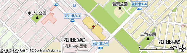 株式会社エンパイアー　札幌東支店北事務所コープ石狩花川店周辺の地図