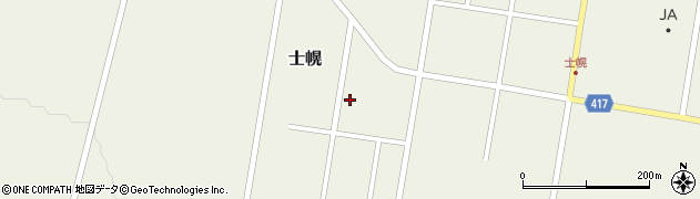 北海道士幌町（河東郡）美園周辺の地図