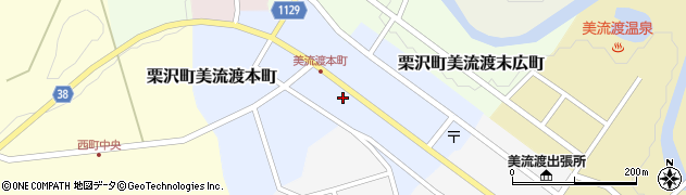 北海道岩見沢市栗沢町美流渡本町周辺の地図