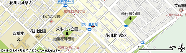 花川北5の3ちびっこ公園周辺の地図