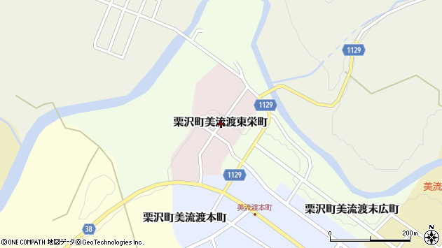〒068-3176 北海道岩見沢市栗沢町美流渡東栄町の地図