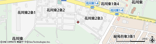 花川東ハルニレ公園周辺の地図