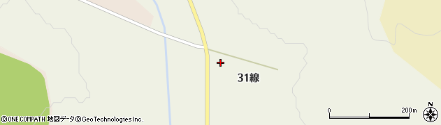 北海道釧路市阿寒町中仁々志別３１線周辺の地図