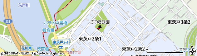 茨戸さつき公園周辺の地図