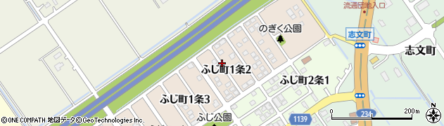 北海道岩見沢市ふじ町１条2丁目周辺の地図