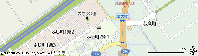 ふじ町内会館周辺の地図