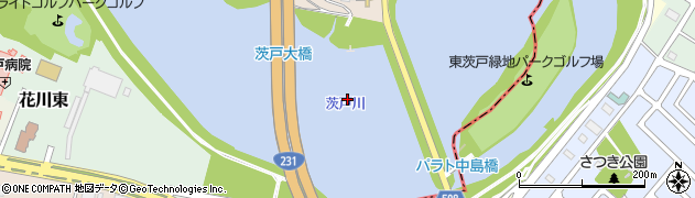 茨戸川周辺の地図