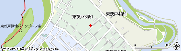 北海道札幌市北区東茨戸３条周辺の地図