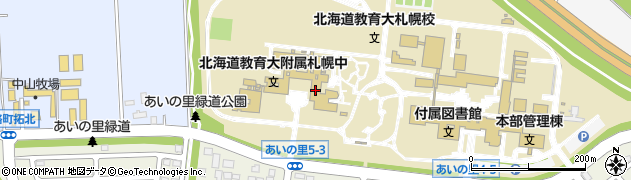 国立北海道教育大学附属札幌小学校周辺の地図