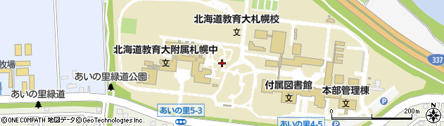 北海道教育大学事務局　教務課修学支援グループ周辺の地図