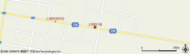 士幌西一線周辺の地図
