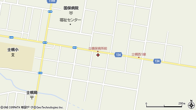 〒080-1208 北海道河東郡士幌町士幌本通東の地図